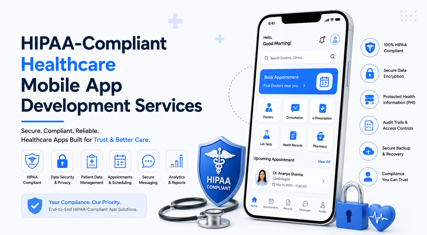 HIPAA-Compliant Healthcare Mobile App Development Services: The Complete Guide
