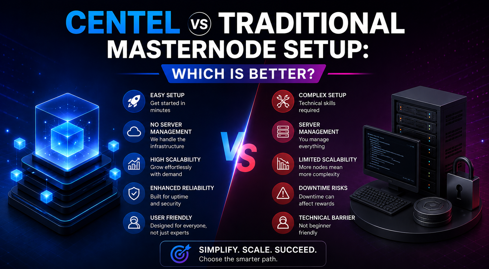 Centel vs Traditional Masternode Setup: Which Is Better?