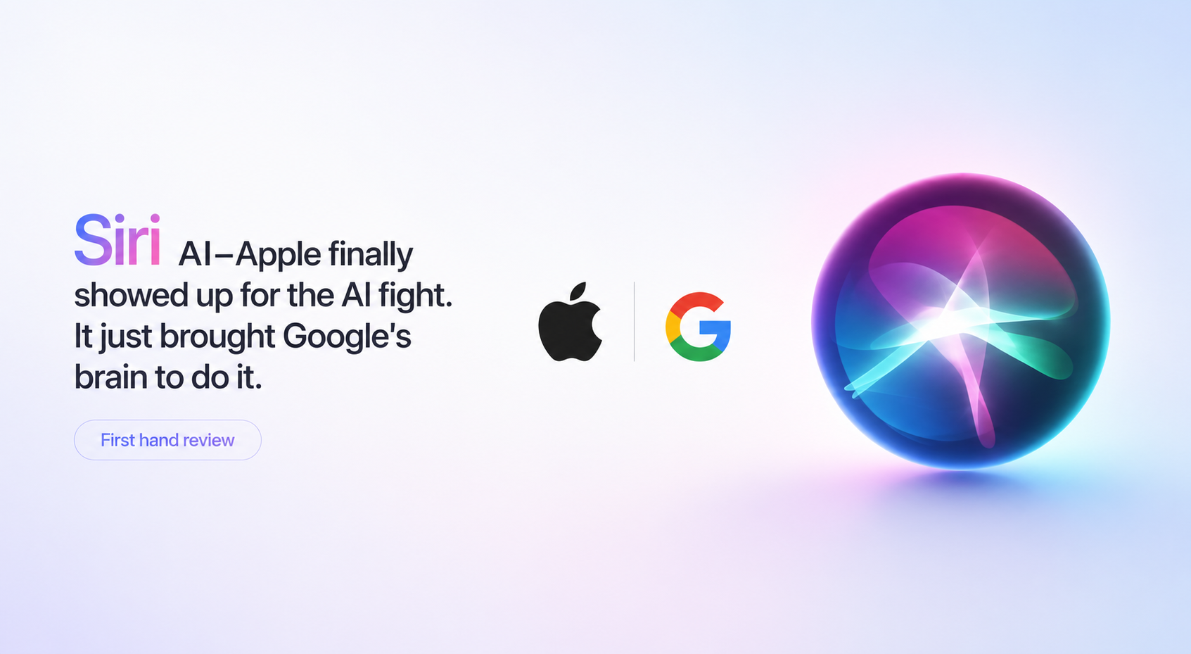 Siri AI-Apple finally showed up for the AI fight and it brought Google’s brain to do it.