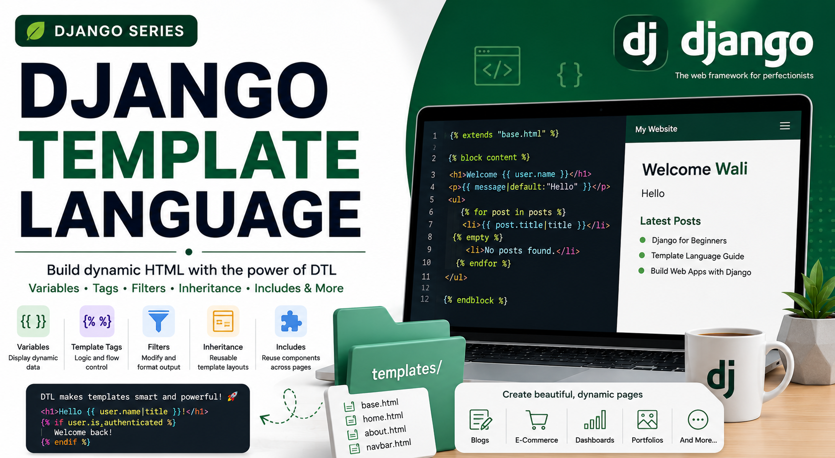 Django Template Language (DTL) — Complete Beginner’s Guide
