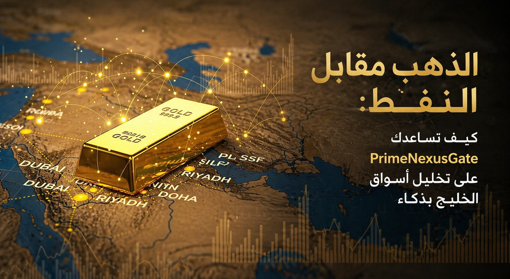 الذهب مقابل النفط: كيف تساعدك PrimeNexusGate على تحليل أسواق الخليج بذكاء