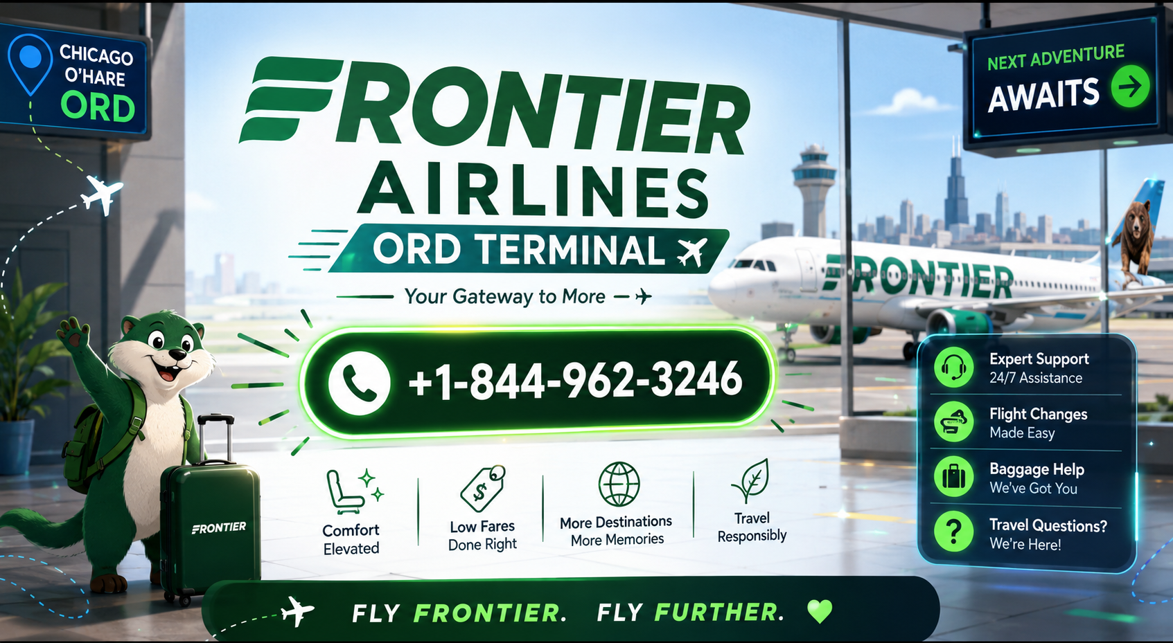 +1–844–962–3246 Frontier Airlines ORD Terminal +1–844–962–3246 Frontier Airlines ORD Terminal