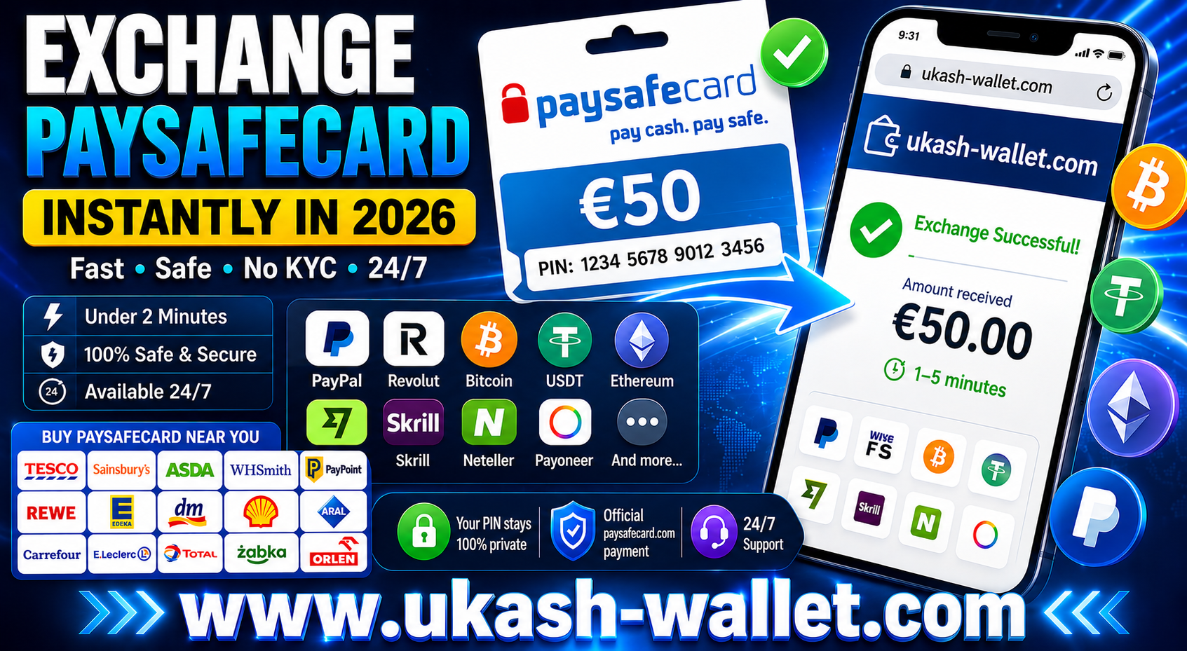 How to Exchange Paysafecard Instantly in 2026 — Complete Guide