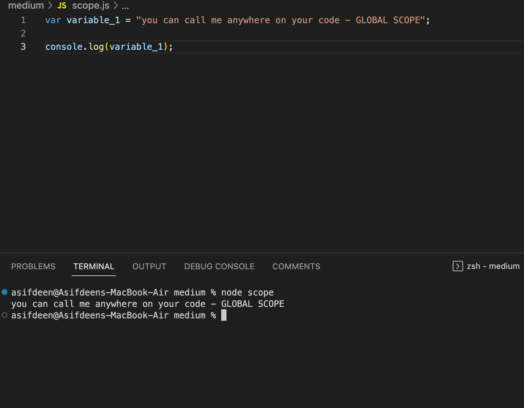Javascript Scope
