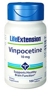 Vinpocetine, 10 mg, 100 vegetarian tablets