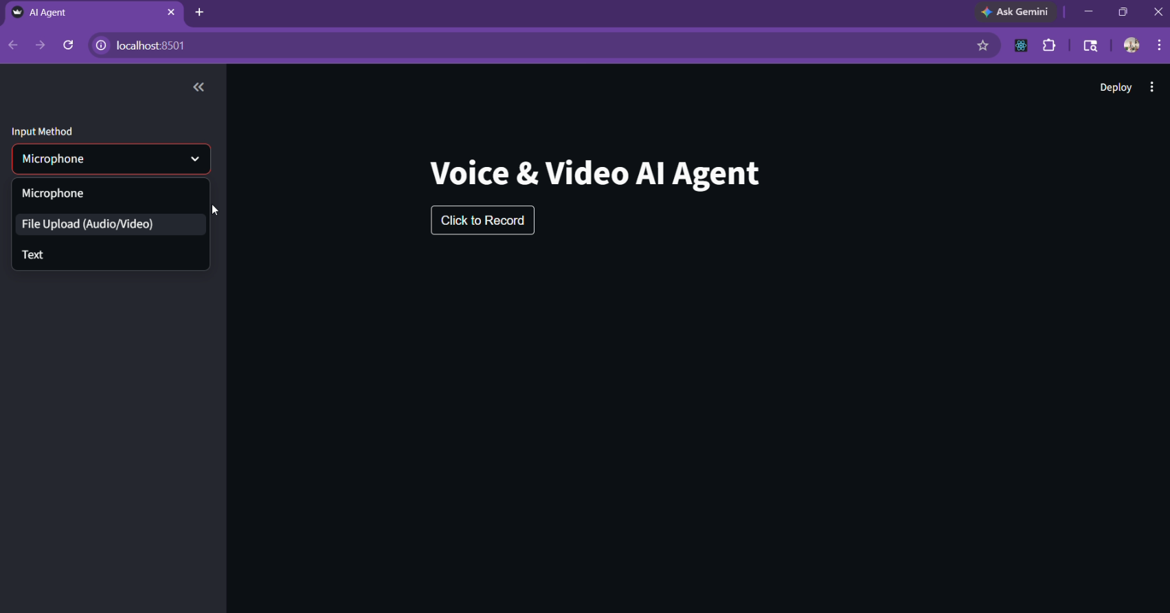 Voice-Controlled Local AI Agent