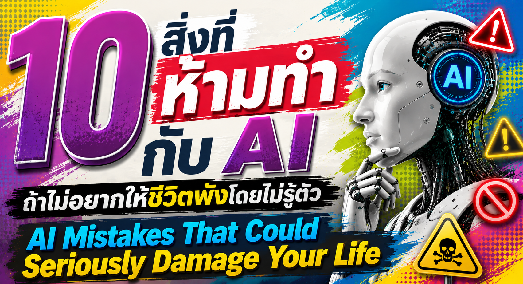 10 Things You Should Never Do With AI — They Could Ruin Your Life ( Audio version included)