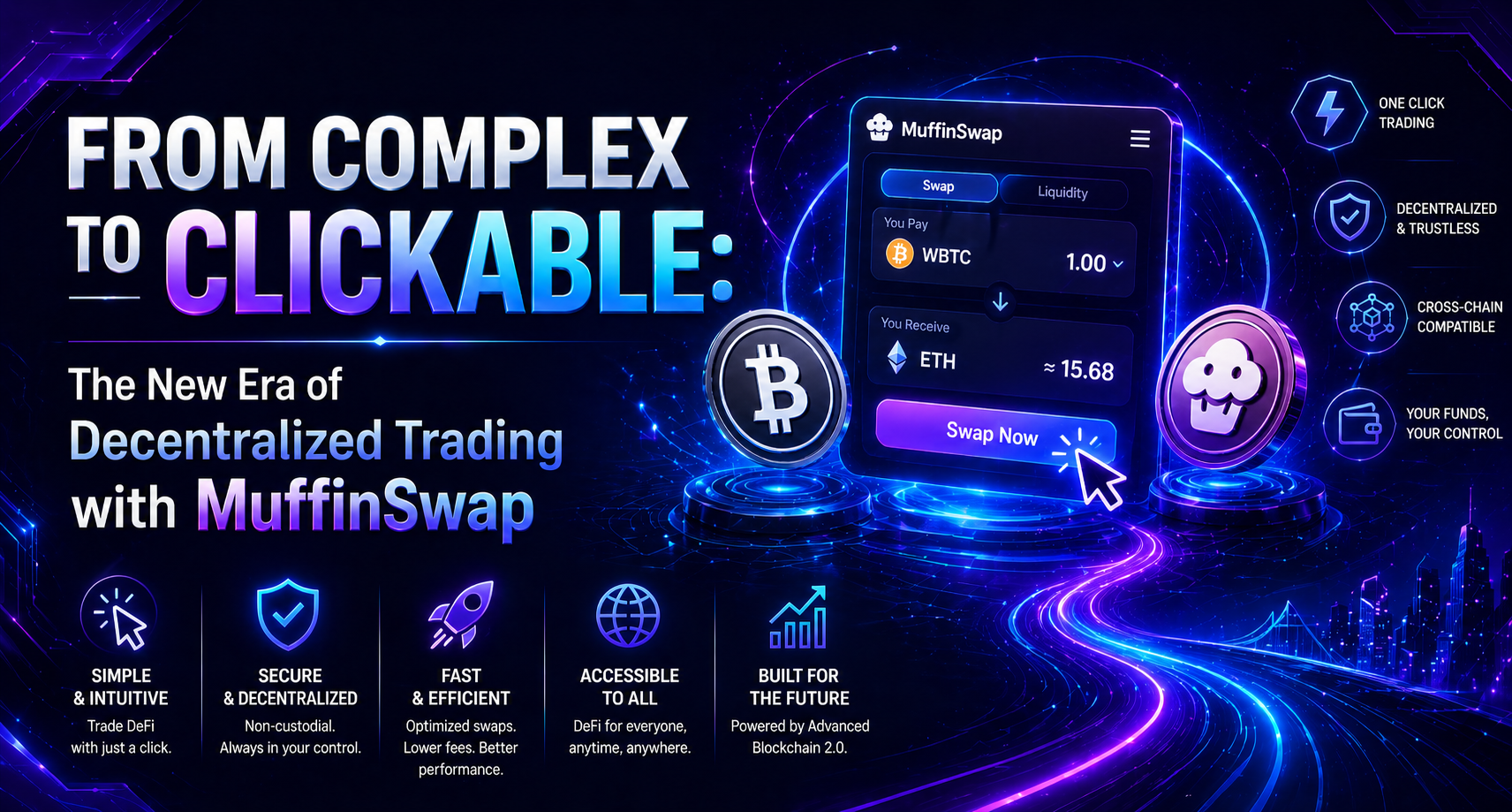 From Complex to Clickable: The New Era of Decentralized Trading with MuffinSwap