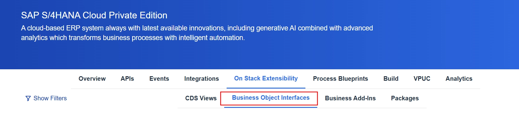 Extending standard SAP events using RAP for S/4HANA on-premise