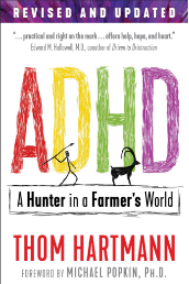 Book cover for “ADHD: A Hunter in a Farmer’s World”.