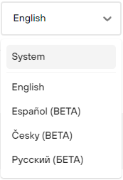 Choose Russian from the language dropdown menu in Settings