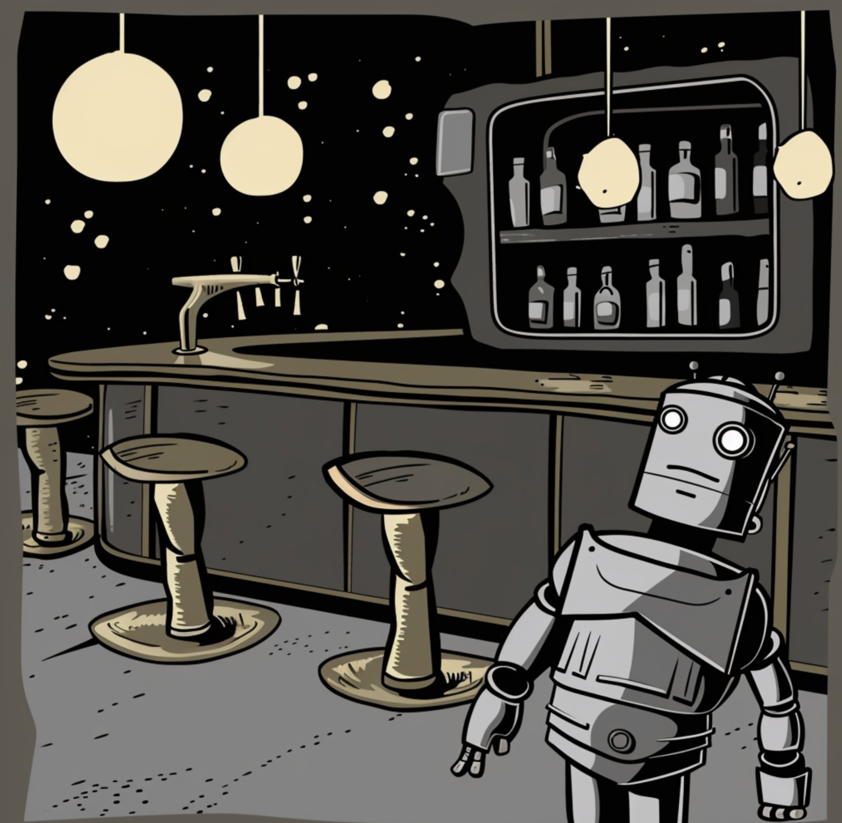 A Robot Walks Into A Bar…