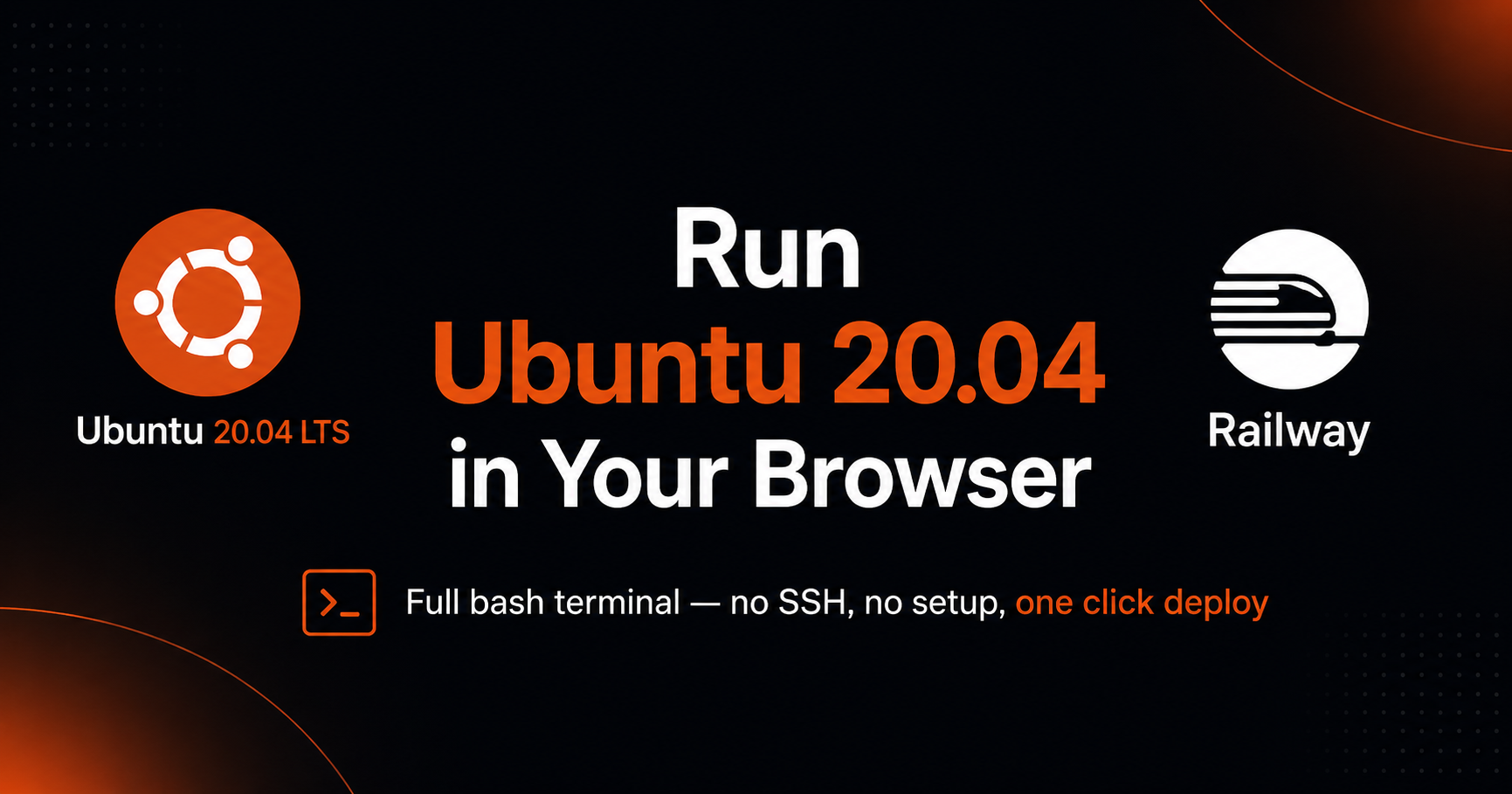 Run a Full Ubuntu 20.04 Terminal in Your Browser with Railway