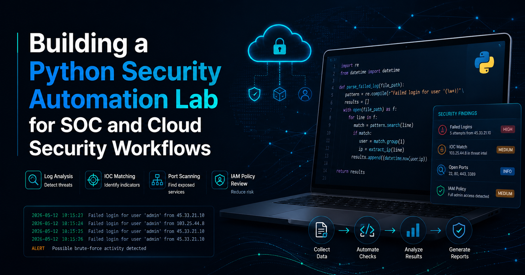 Building a Python Security Automation Lab for SOC and Cloud Security Workflows