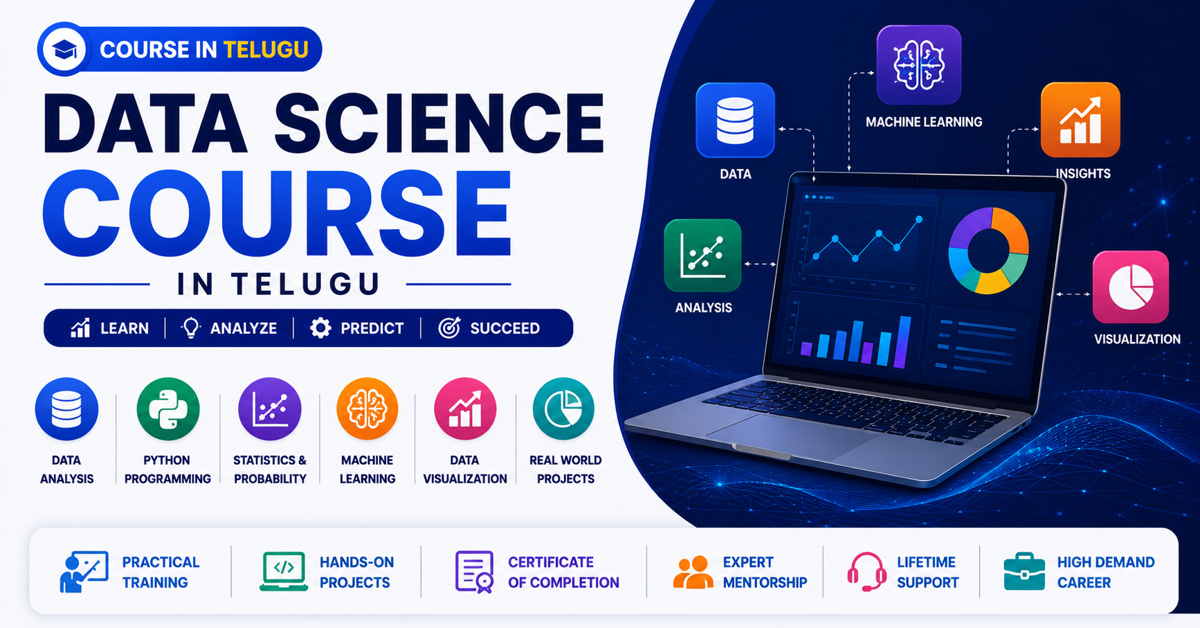 Build Predictive Analytics Skills with Data Science Course in Telugu