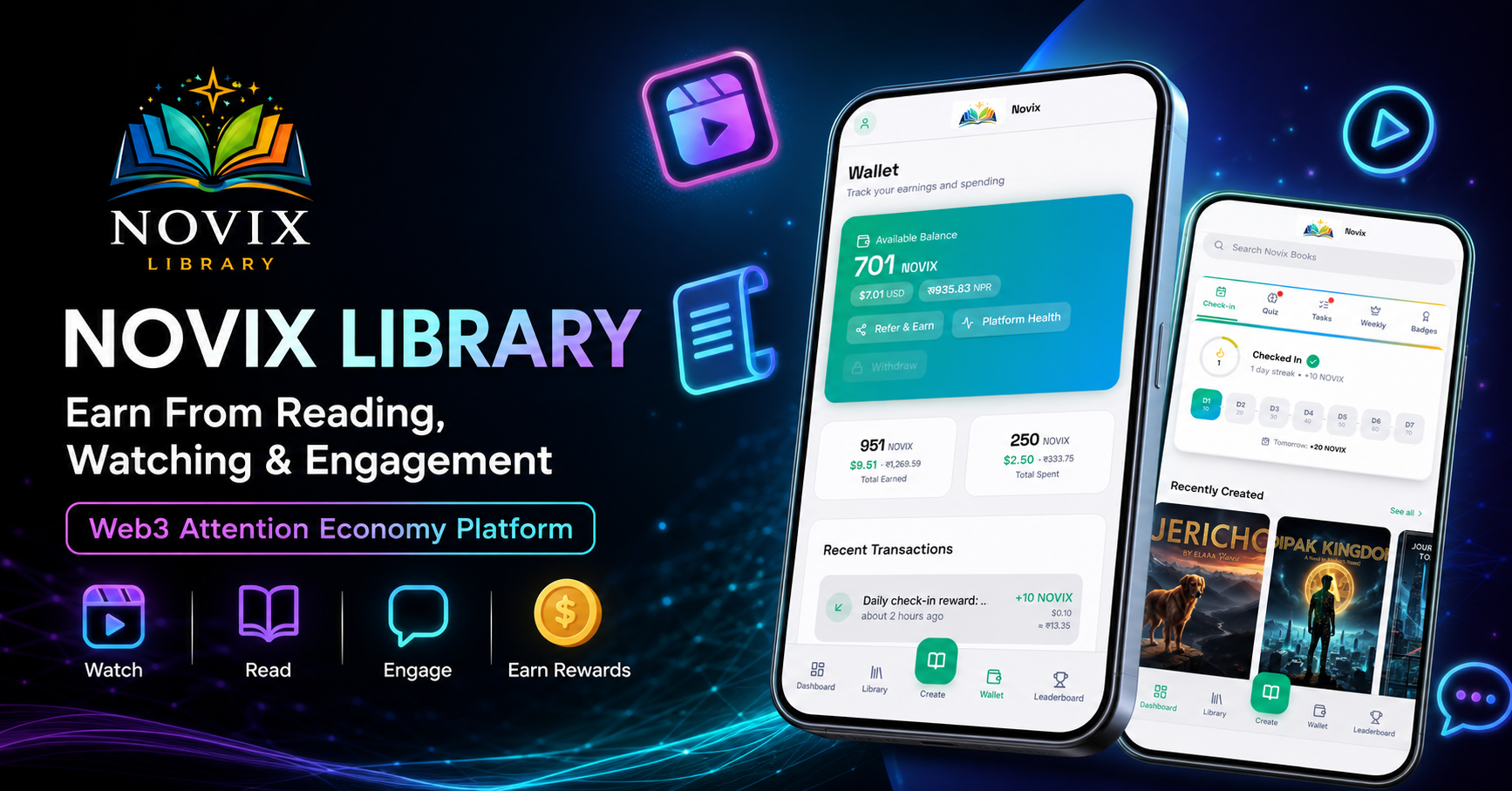 Novix Library Introduces a New Model Where Users Earn From Everyday Digital Engagement