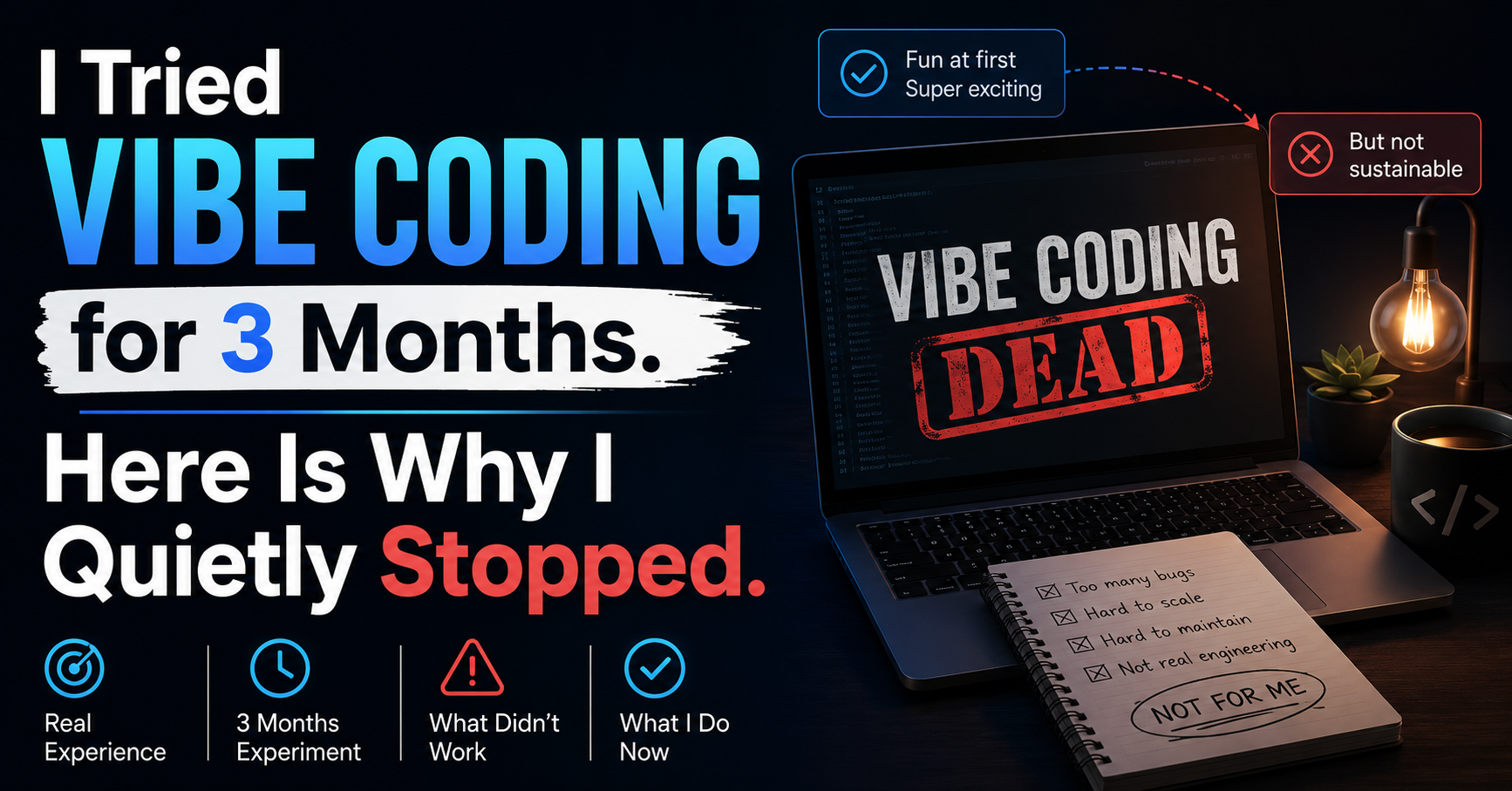 I Tried Vibe Coding for 3 Months. Here Is Why I Quietly Stopped.