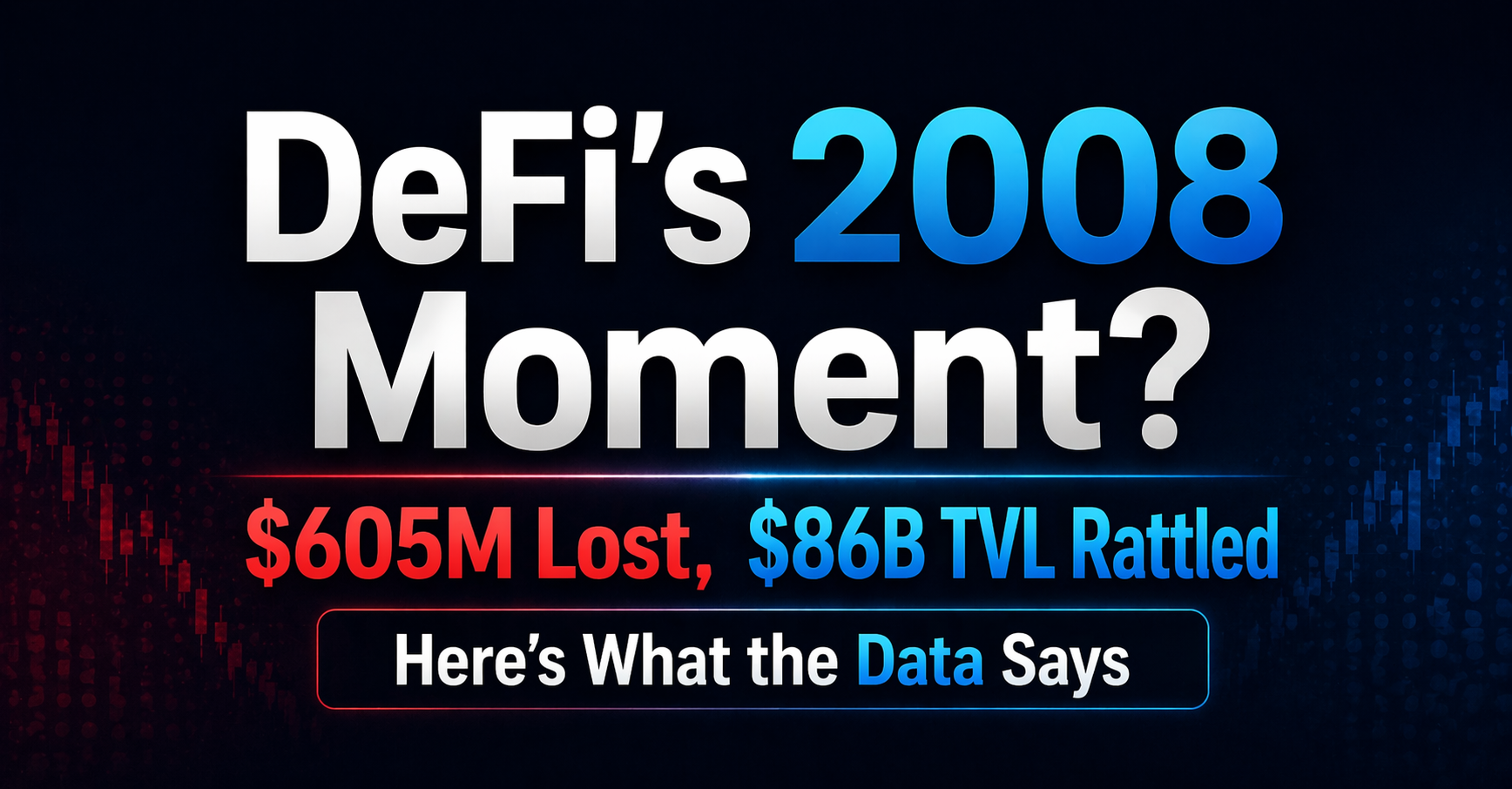 DeFi’s 2008 Moment? $605M Lost, $86B TVL Rattled Here’s What the Data Says