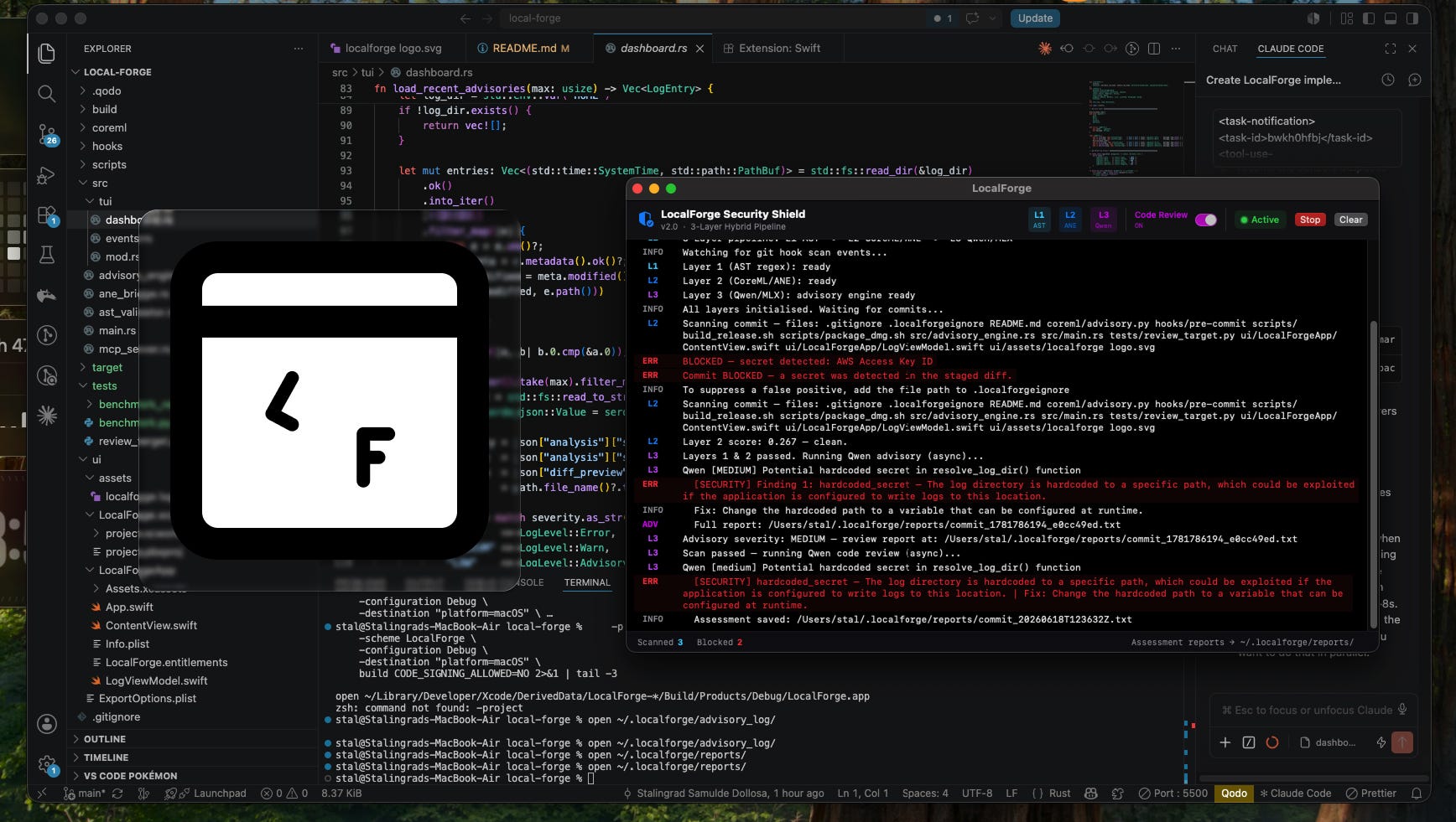 LocalForge: Building an On-Device AI Security Gateway for Git Commits
