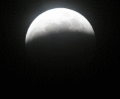 WikiCommons animated GIF of the moon going through a total lunar eclipse on March 3, 2007. Created by Thomas Knoblauch with web support from Avila2002. https://commons.wikimedia.org/wiki/File:2007-03-03_-_Lunar_Eclipse_small-43img.gif