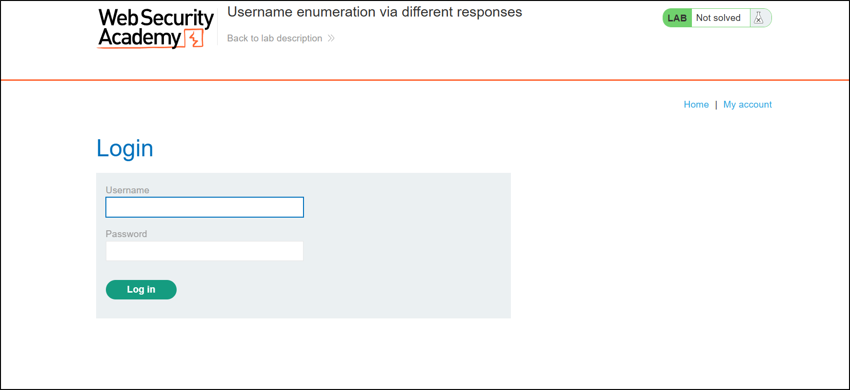 Lab Walkthrough: Exploiting Username Enumeration via Different Responses