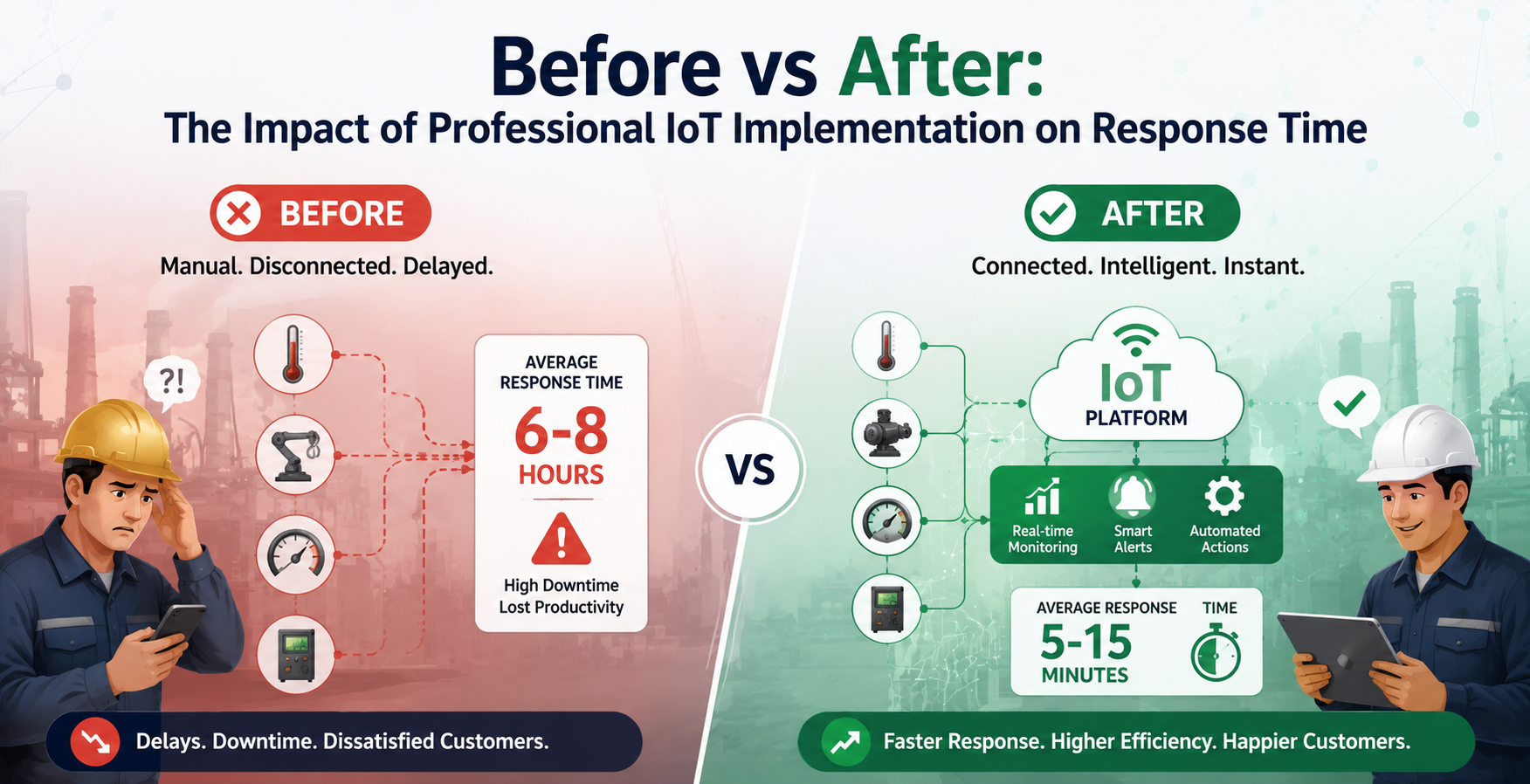 Before vs After: The Impact of Professional IoT Implementation on Response Time