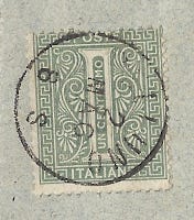 Italian 1 centesimo postage stamp