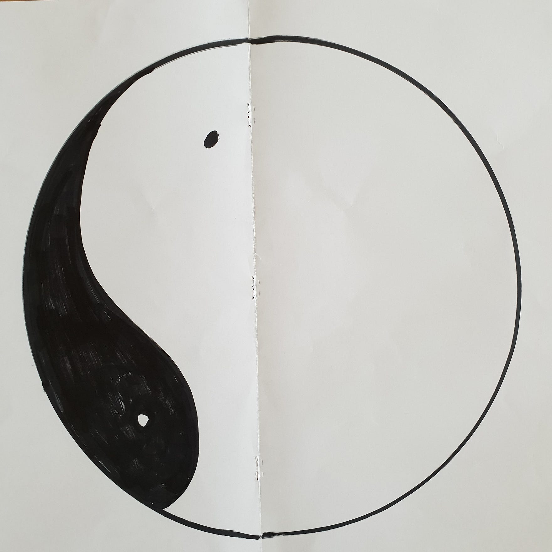 Yin Yang sign out of balance. Barbara Cook blog.