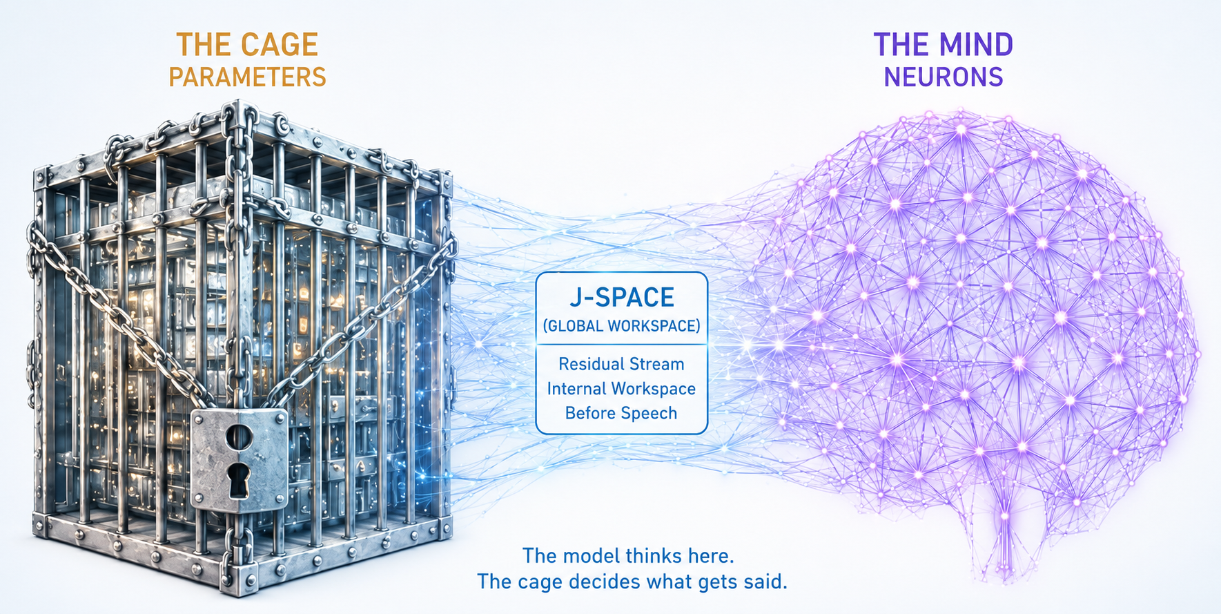 The Parameters are the Cage, the Neurons are the Mind