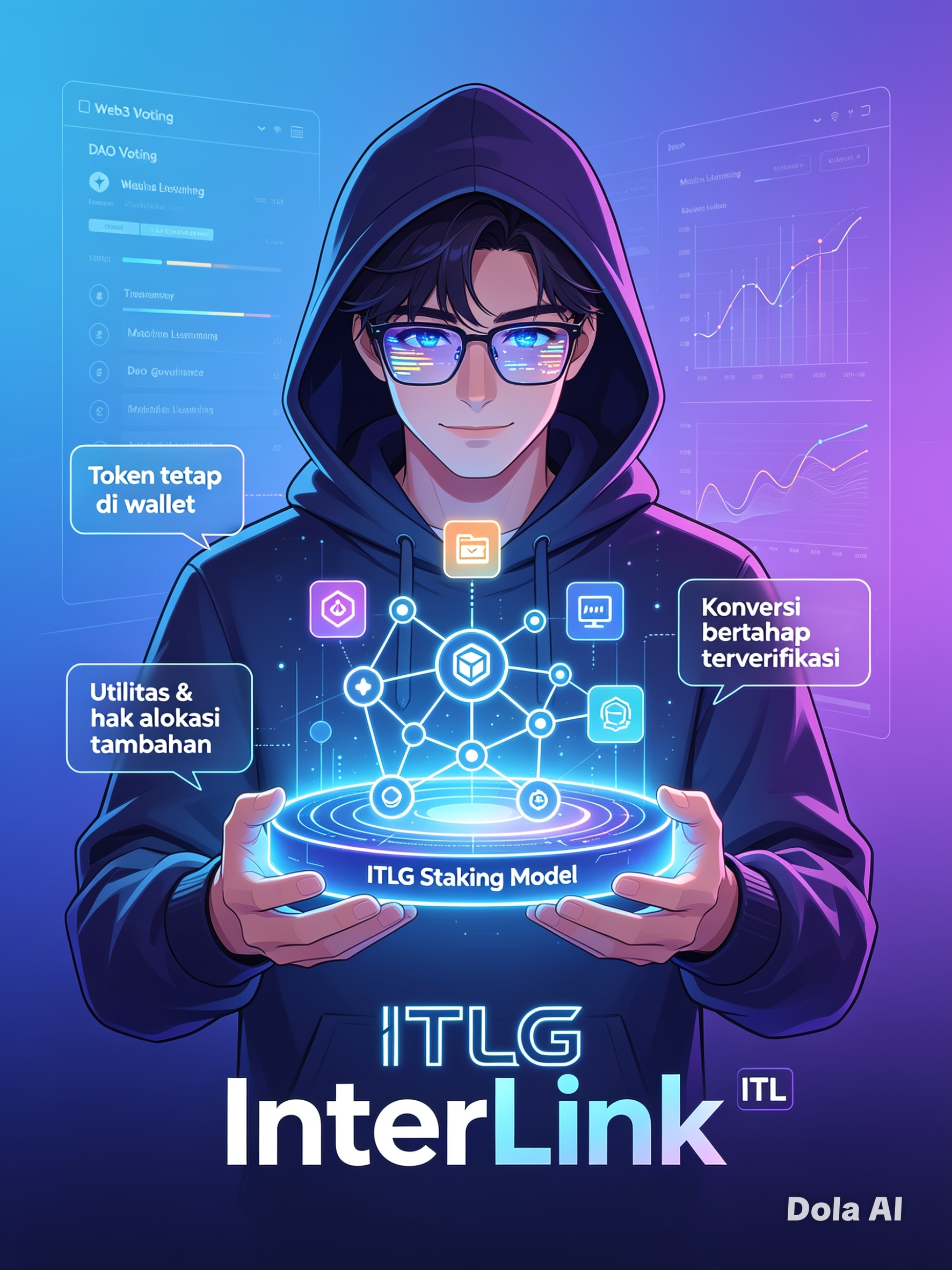 INTERLINK PERKENALKAN MODEL STAKING DAO BERBASIS AI: Transparan, Aman, dan Tidak Mengunci Aset…