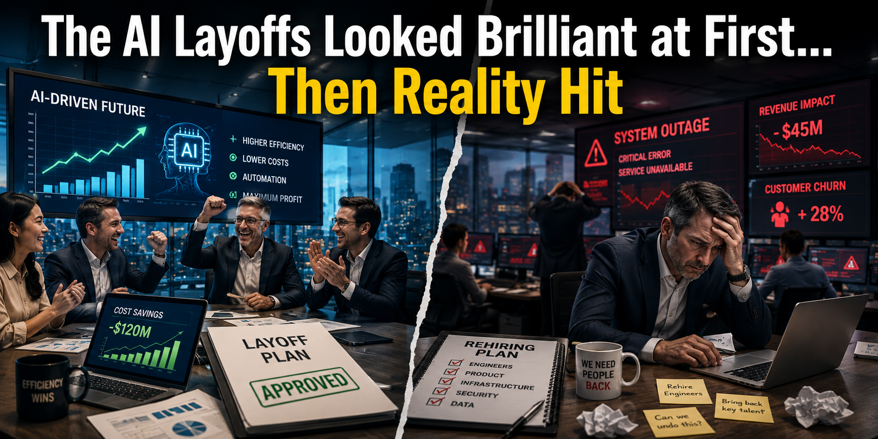 The AI Layoffs Looked Brilliant at First… Then Reality Hit