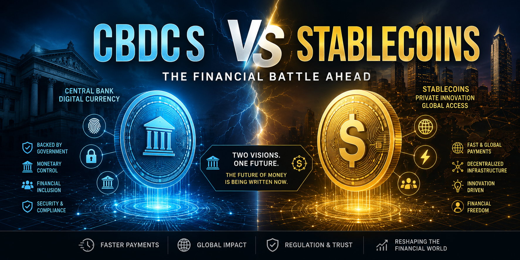 CBDCs vs Stablecoins: The Financial Battle Ahead