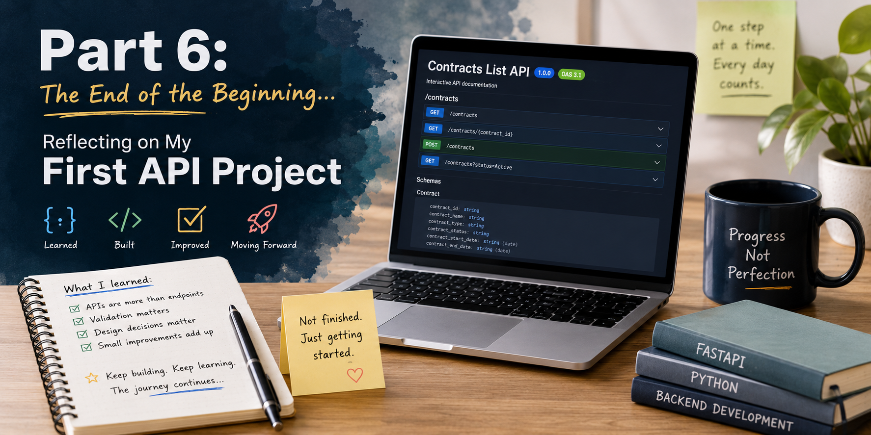 Part 6: The End of the Beginning… Reflecting on My First API Project