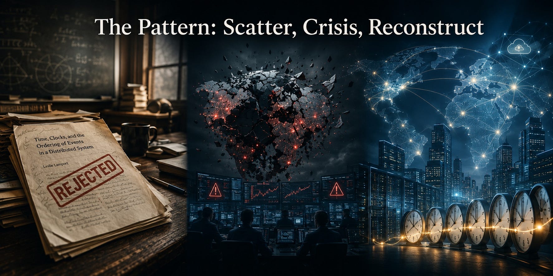 The Pattern: Scatter, Crisis, Reconstruct