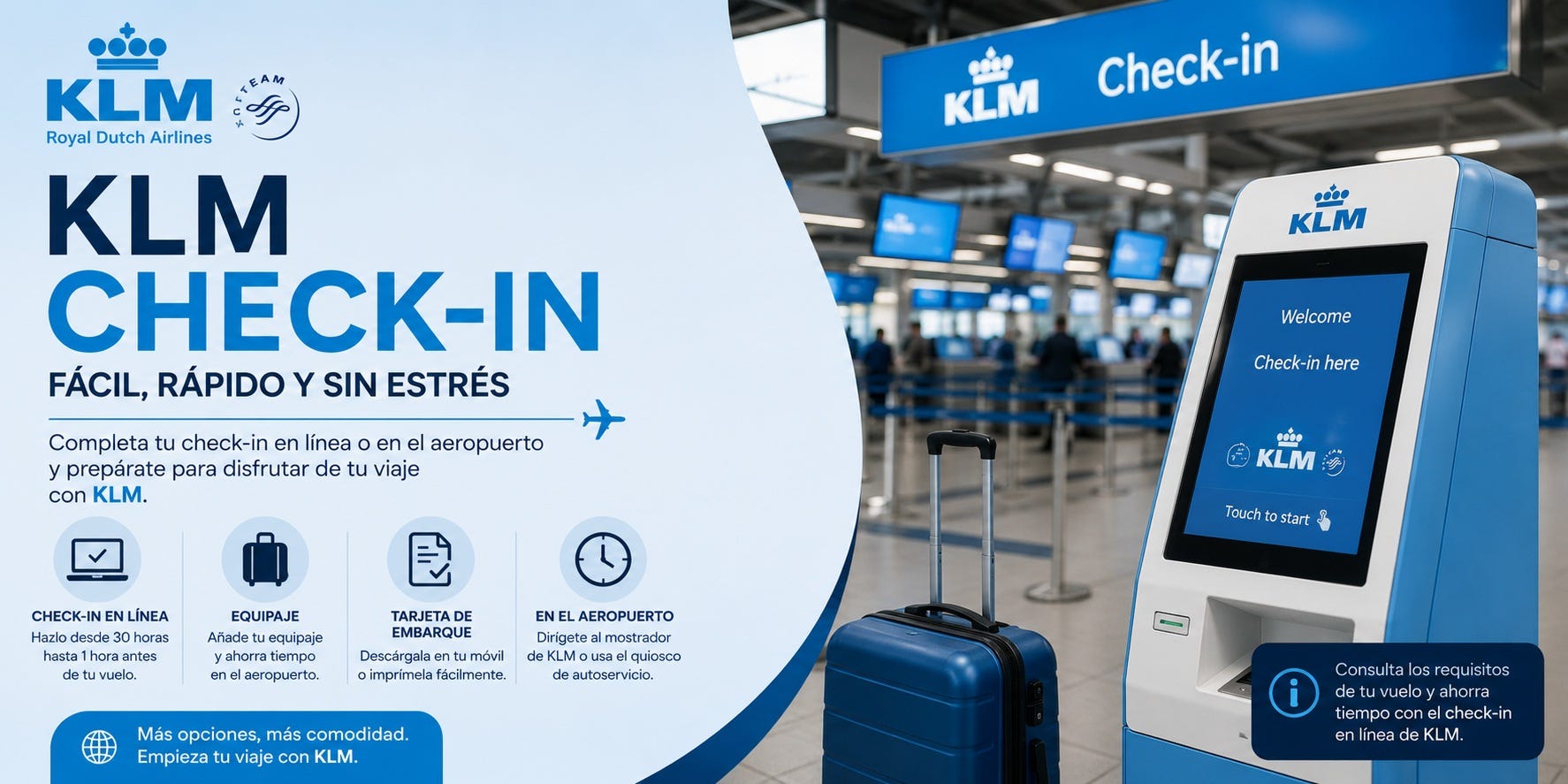 KLM Check-in: Proceso Online en Aeropuerto y Móvil Explicado