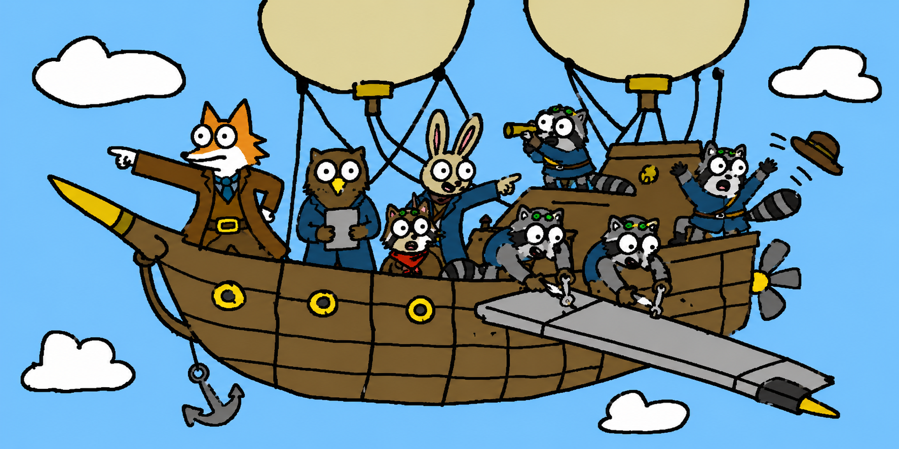 Five claude raccoons in a trench coat (or: dark factories for fun and no profit)
