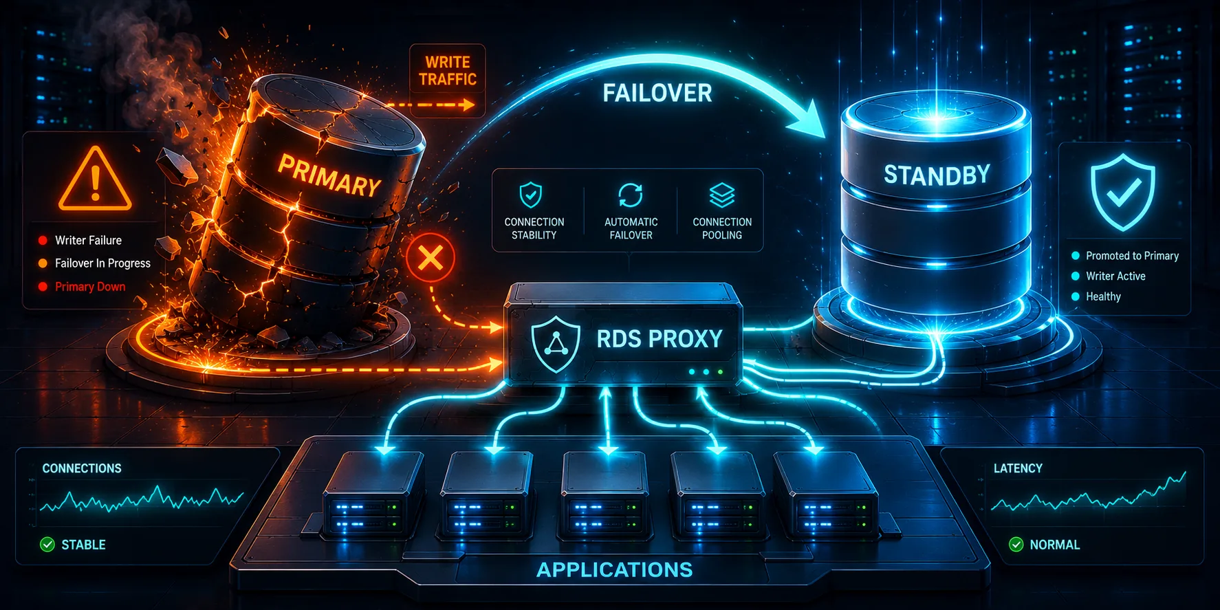 Chaos Engineering on AWS: Database Resilience with Aurora Failover, RDS Proxy, and Read/Write…