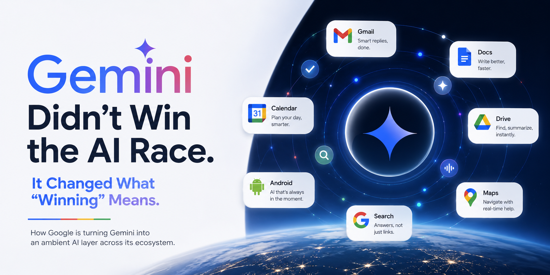 Gemini Didn’t Win the AI Race. It Changed What “Winning” Means.