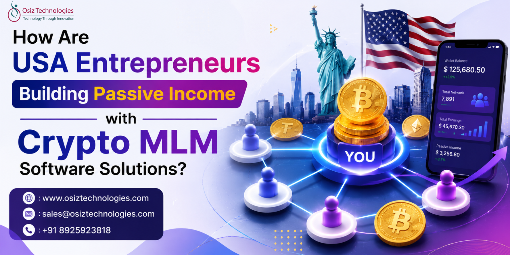How Are USA Entrepreneurs Building Passive Income with Crypto MLM Software Solutions?
