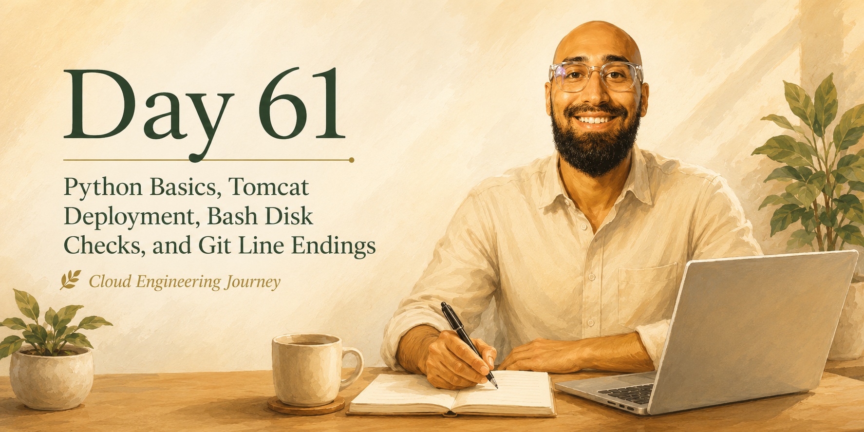 Day 61 of My Cloud Engineering Journey: Python Adversity, Tomcat Deployment, Bash Disk Checks, and…