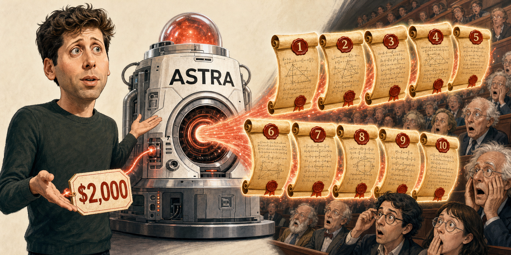OpenAI says its unreleased Astra model solved 10 math problems for about $2,000