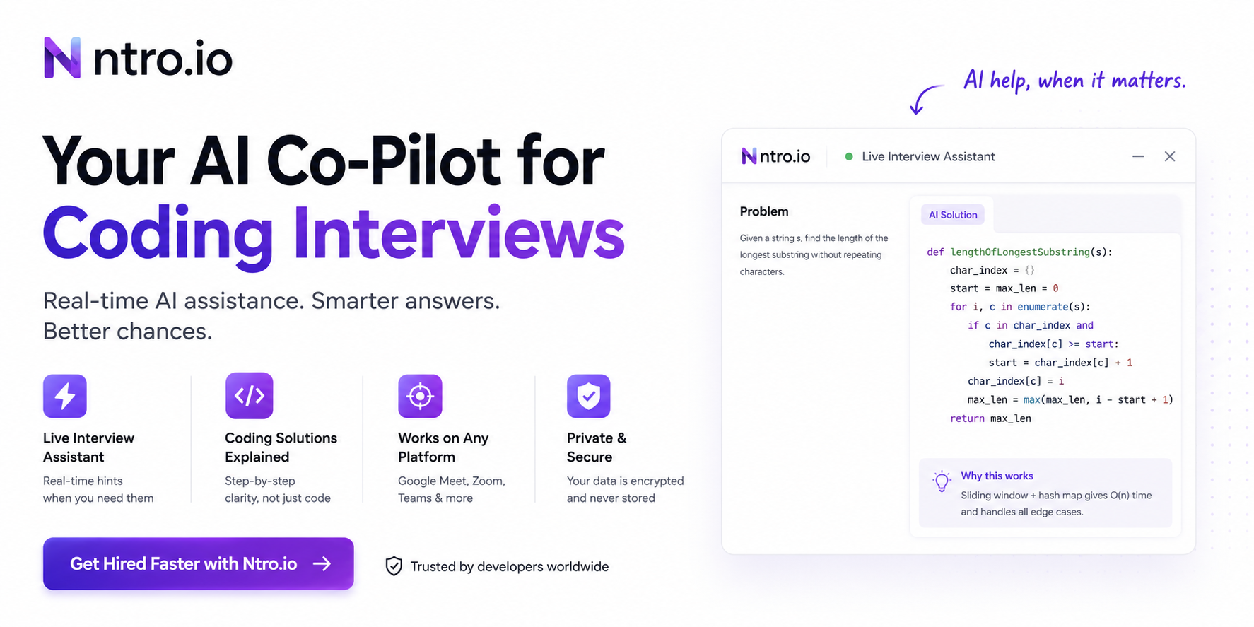 Why Ntro.io Is the Best AI Interview Assistant for Coding Interviews — And It’s Not Even Close