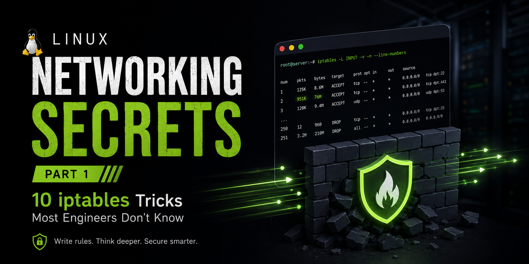 Linux Networking Secrets Part 1: 10 iptables Tricks Most Engineers Don’t Know