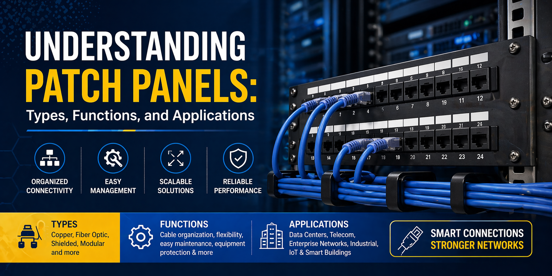 Understanding Patch Panels: Types Functions and Applications