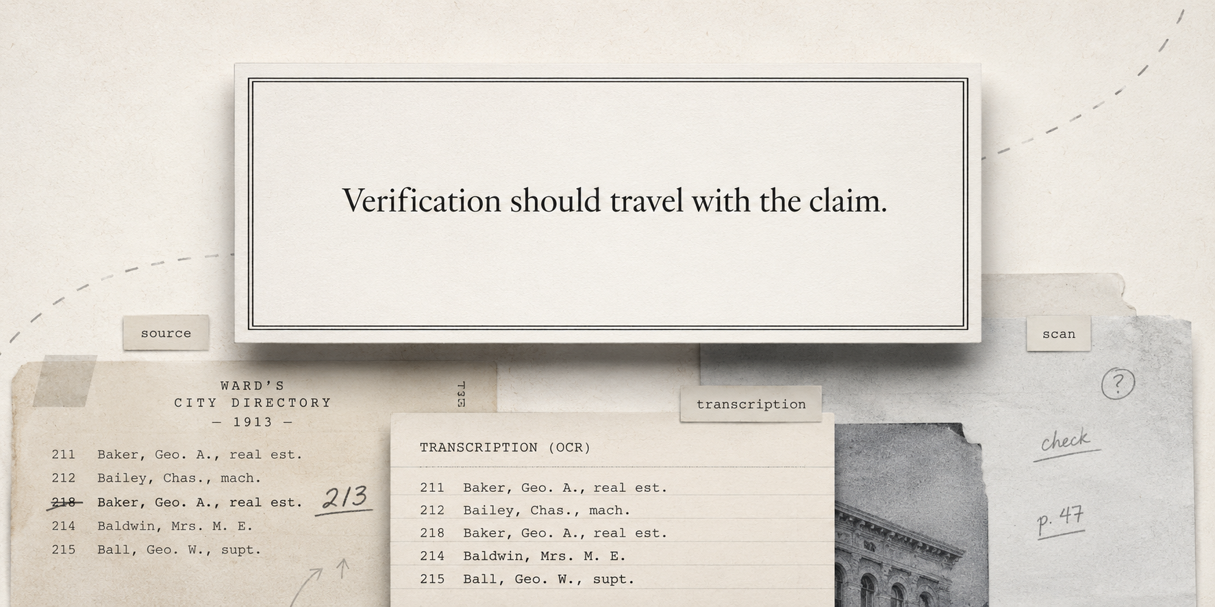 Invisible Verification Does Not Travel