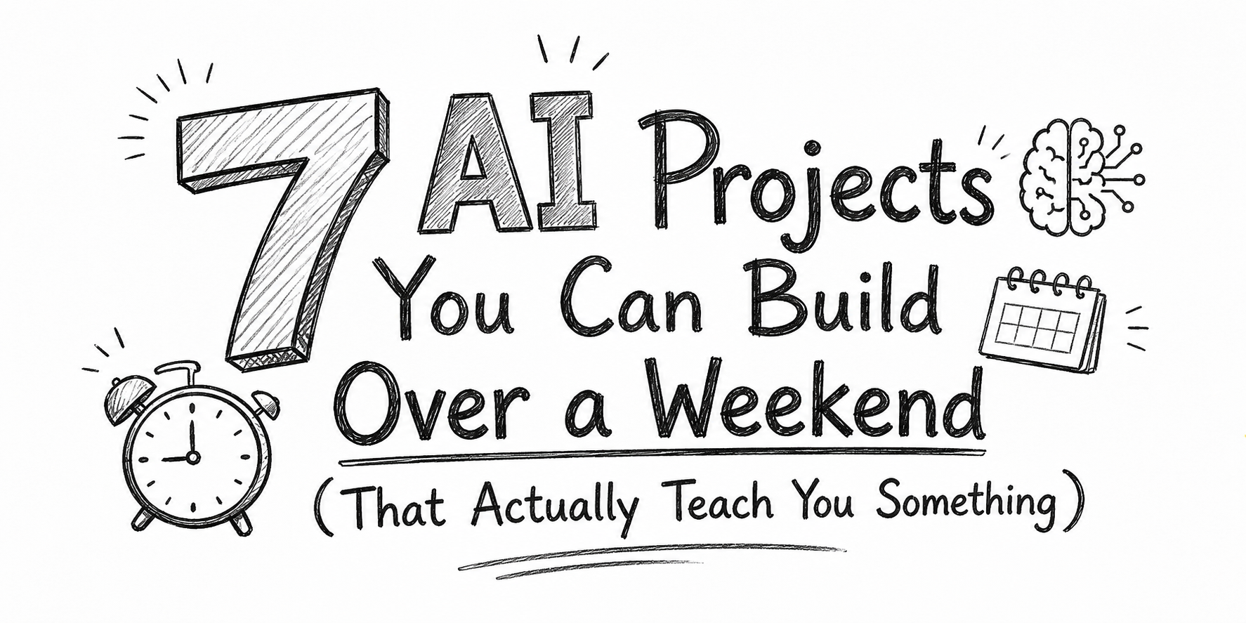 7 AI Projects You Can Build Over a Weekend (That Actually Teach You Something)