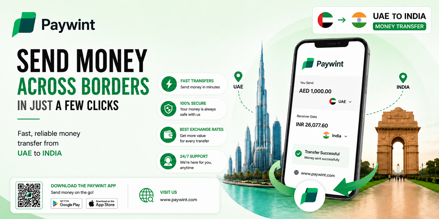 UAE to India Transfers Made Simple, Fast & Reliable