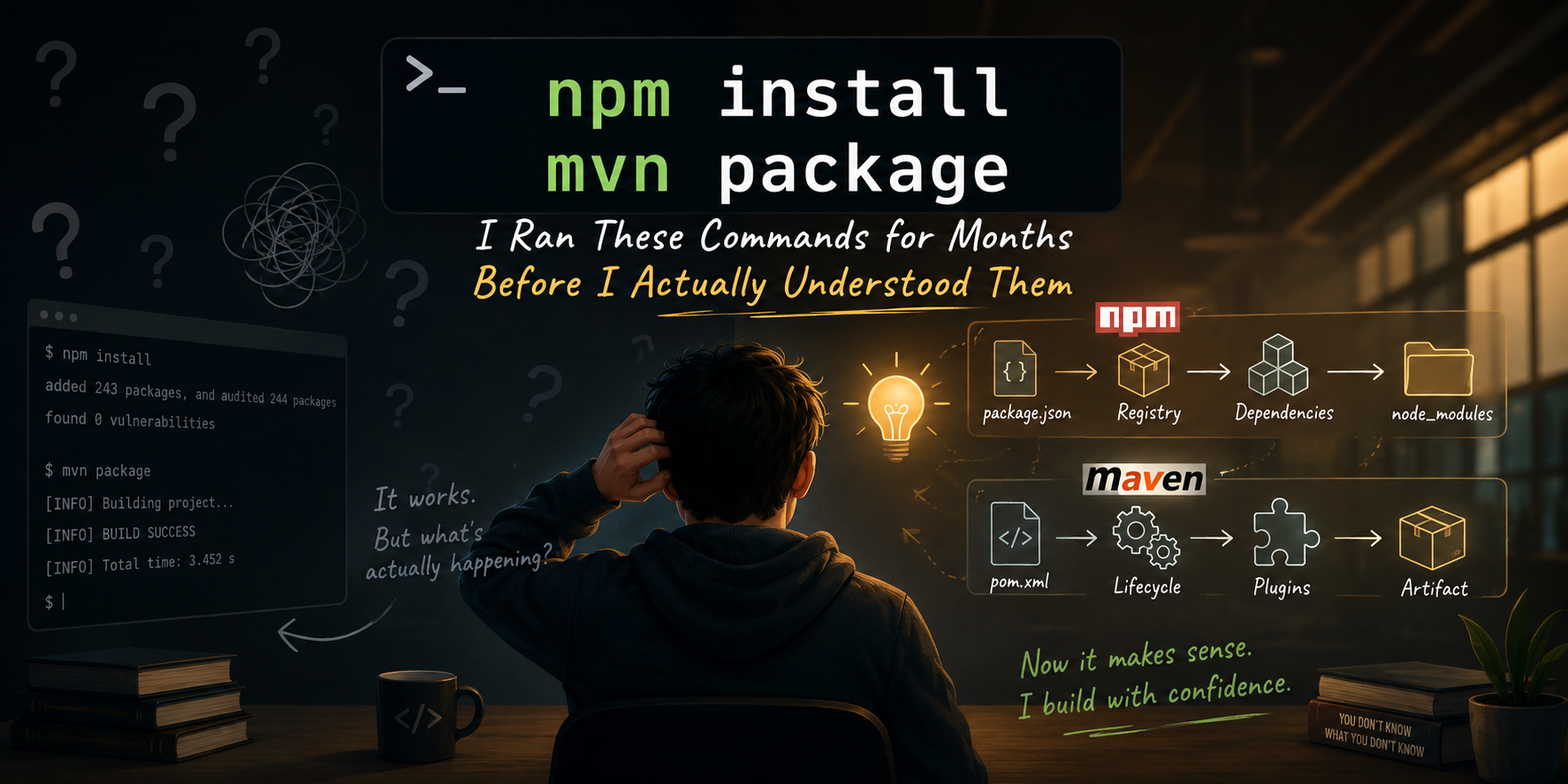 npm install, mvn package; I Ran These Commands for Months Before I Actually Understood Them