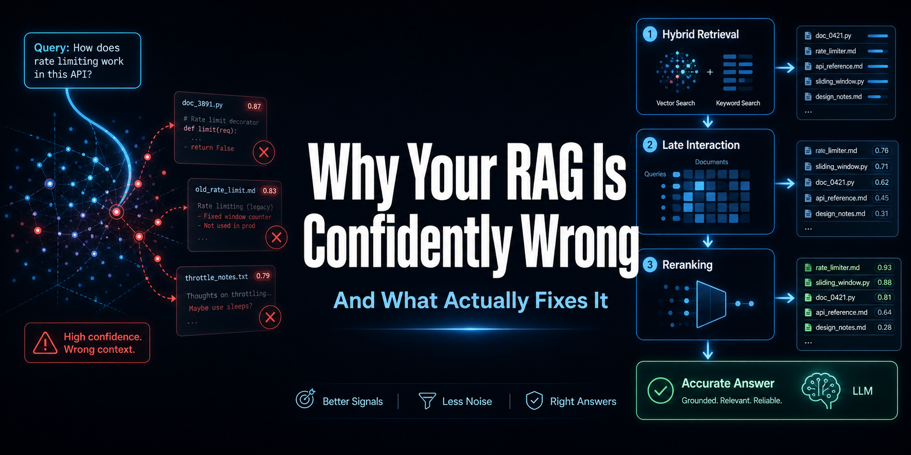 Why Your RAG Is Confidently Wrong (And What Actually Fixes It)