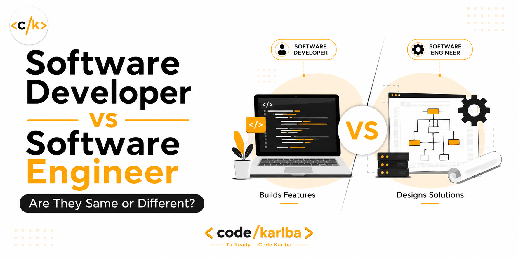 ‍ Software Developer vs Software Engineer: Are They Same or Different? ⚙️